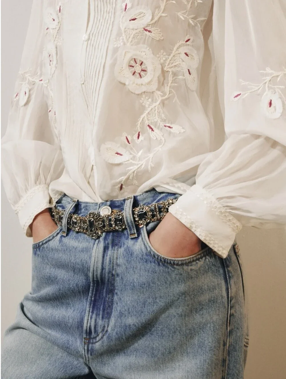 ZARA METAL JEWEL BELT